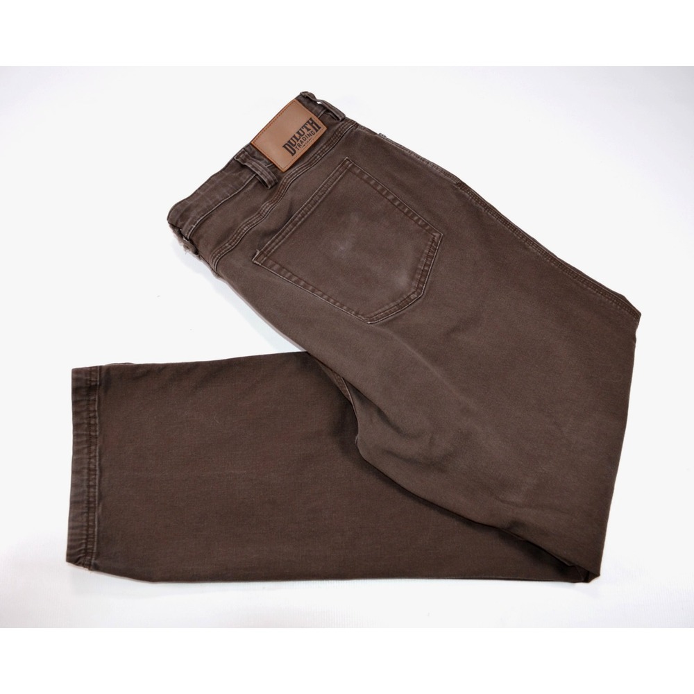 Duluth Trading Co Flex Fire Hose Brown Jeans Men's 40 x 34 INSEAM 31.5"